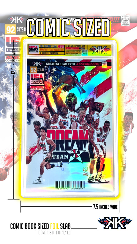 The Dream Team Comic Cover Slab