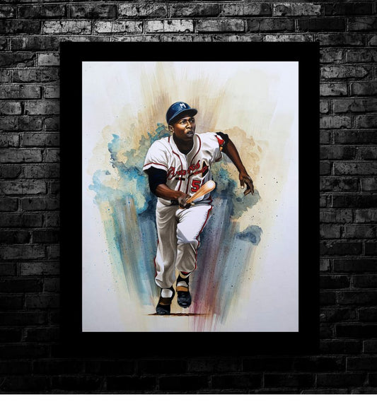 Hank Aaron Limited Edition Print