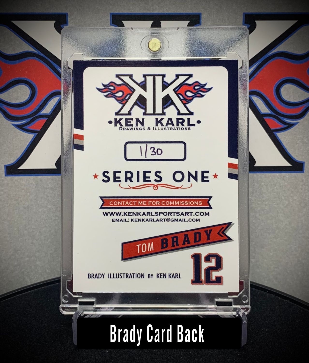 Tom Brady Limited Edition Card Art