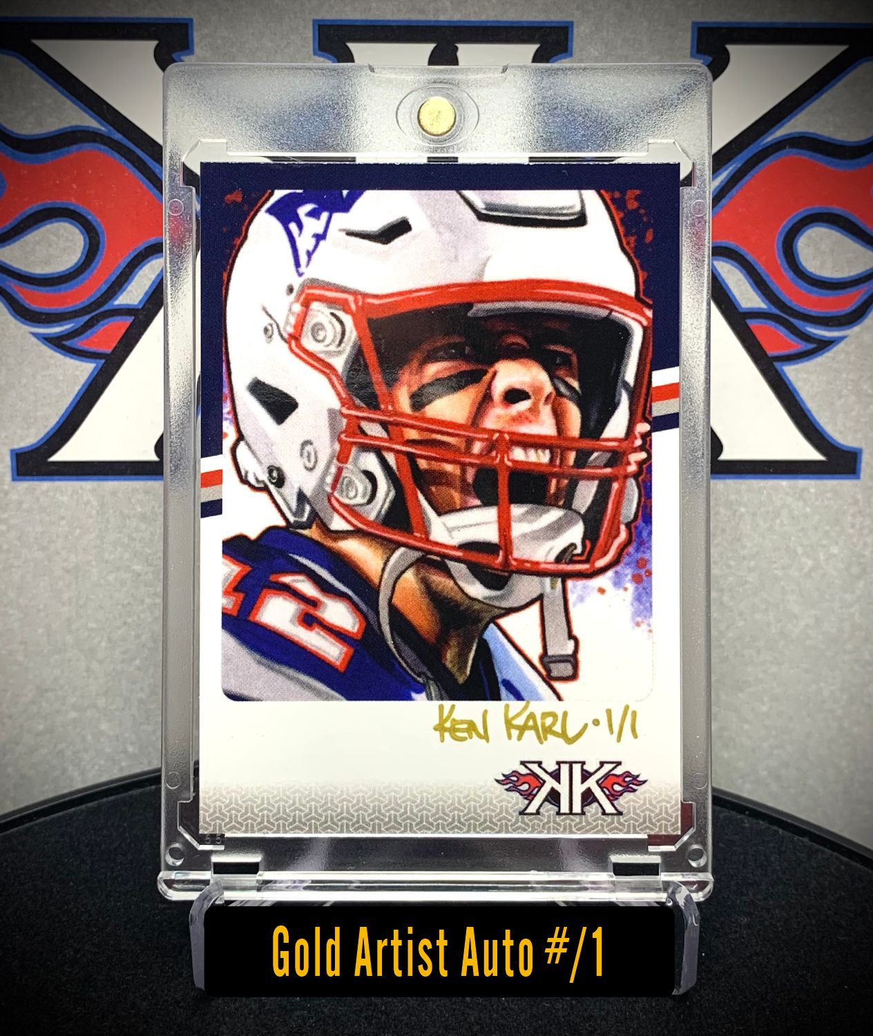 Tom Brady Limited Edition Card Art