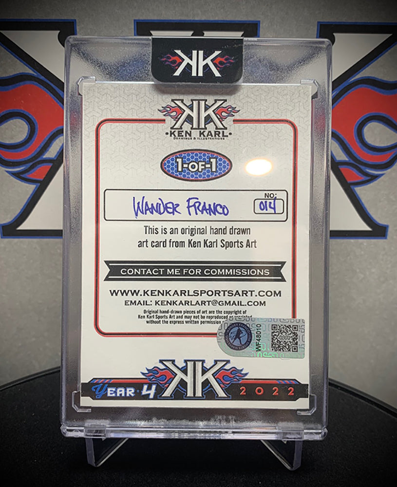 Wander Franco AUTOGRAPHED 1/1 Sketch Card