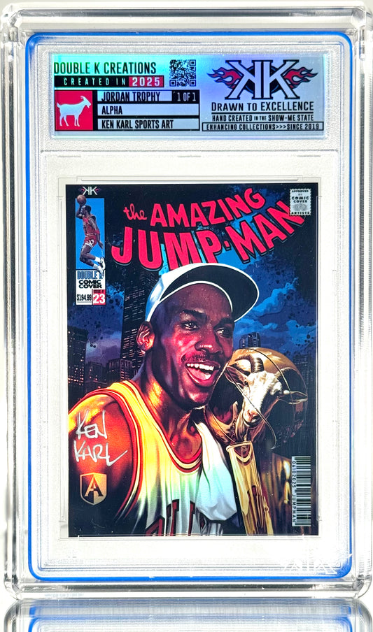 Goat Trophy 1:1:15 holographic card sized artwork