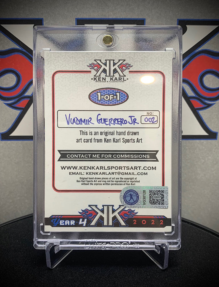 Vladimir Guerrero Jr AUTOGRAPHED 1/1 Sketch Card
