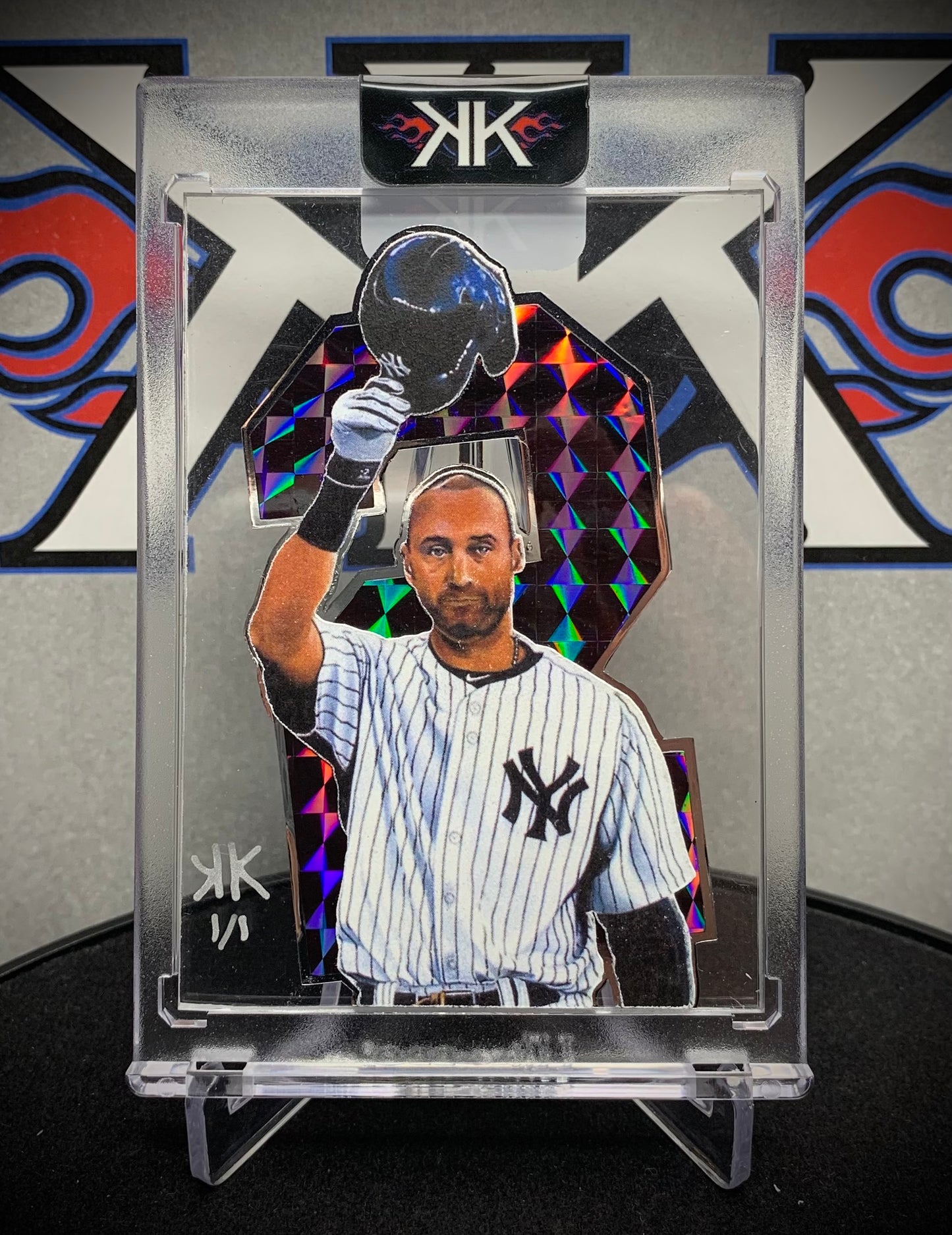 Derek Jeter Black 2 1/1 card art