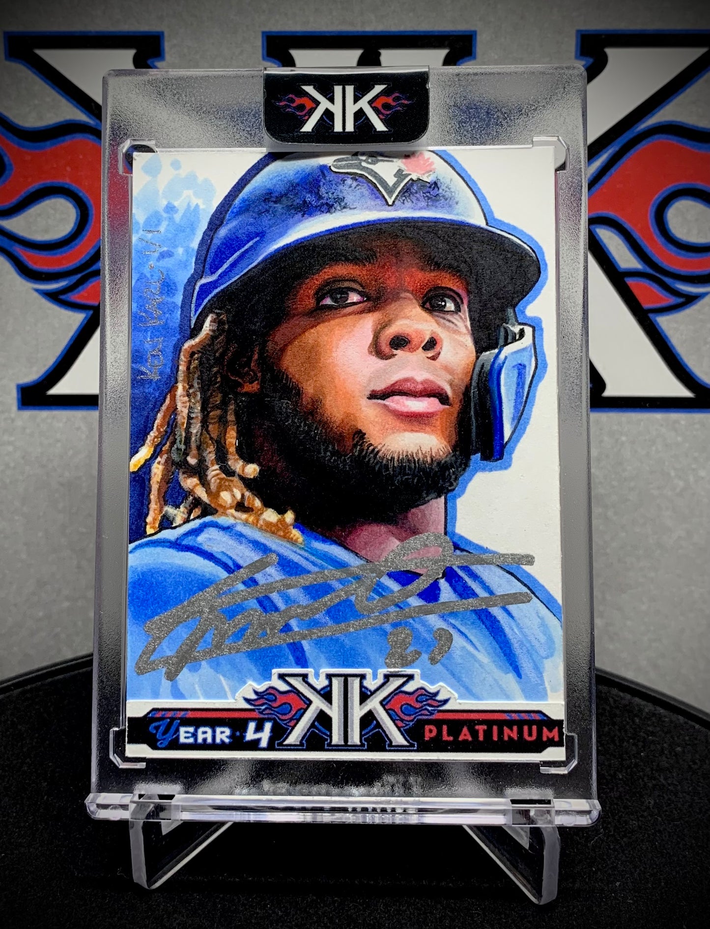 Vladimir Guerrero Jr AUTOGRAPHED 1/1 Sketch Card