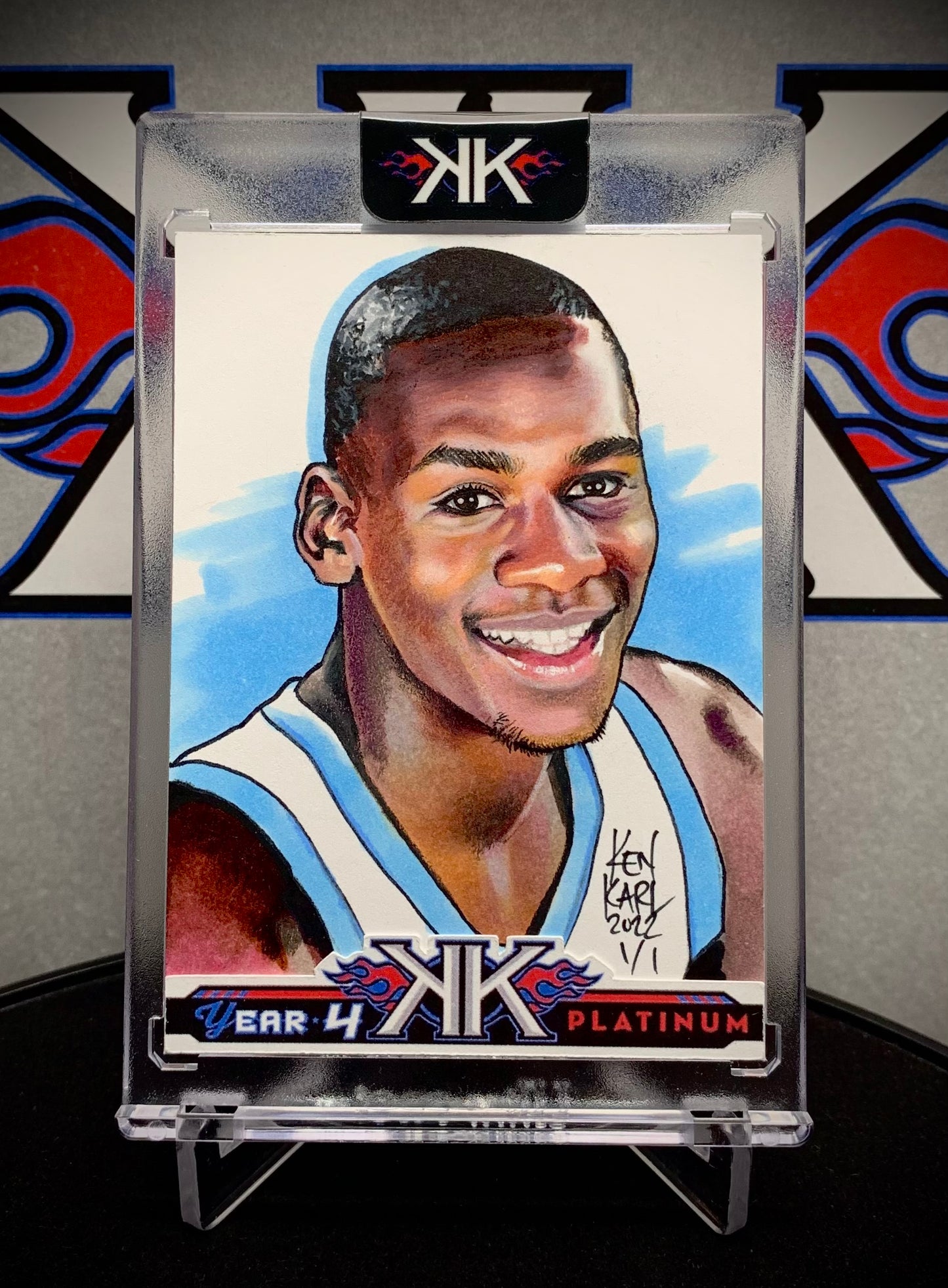 Michael Jordan Tarheel 1/1 Sketch Card