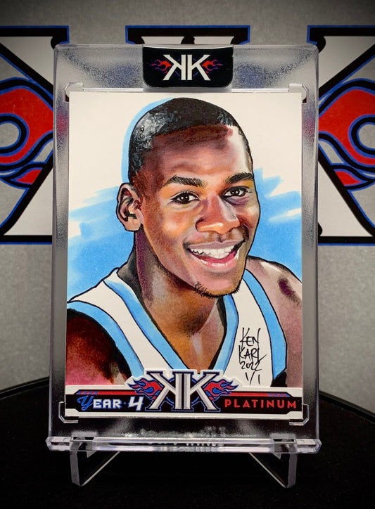 Michael Jordan Tarheel 1/1 Sketch Card