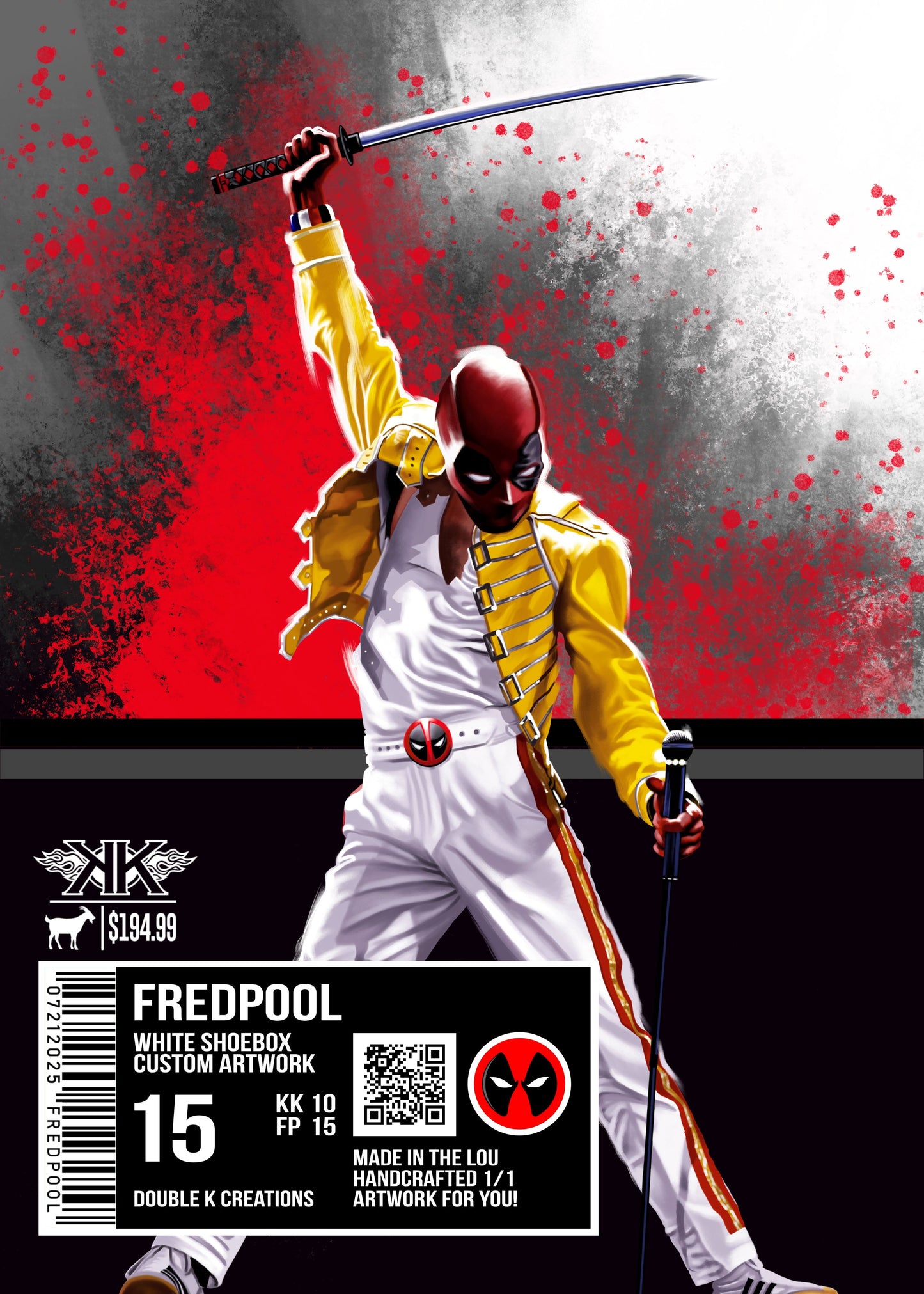 FREDPOOL 1:1:15 holographic card sized artwork