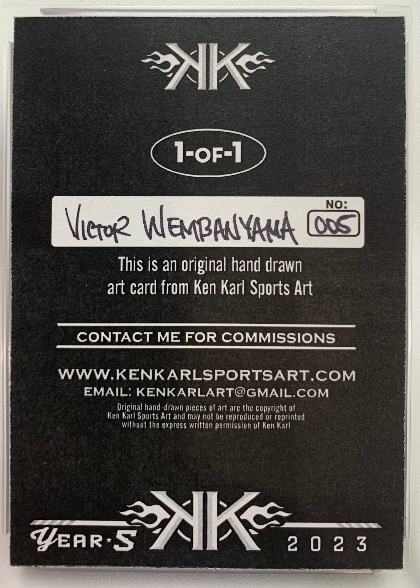 Victor Wembanyama 1/1 Sketch Card