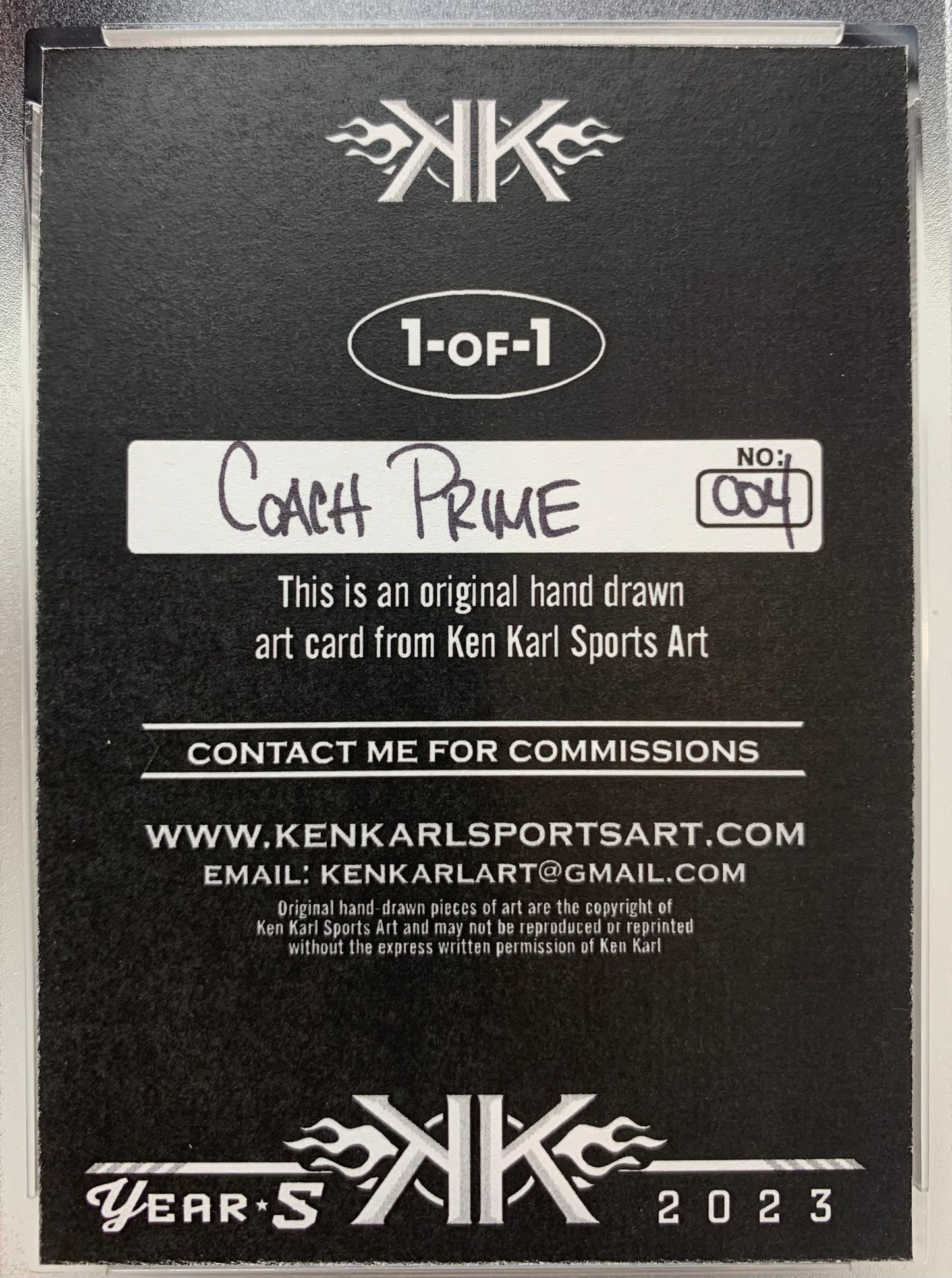 Coach Prime 1/1 Sketch Card