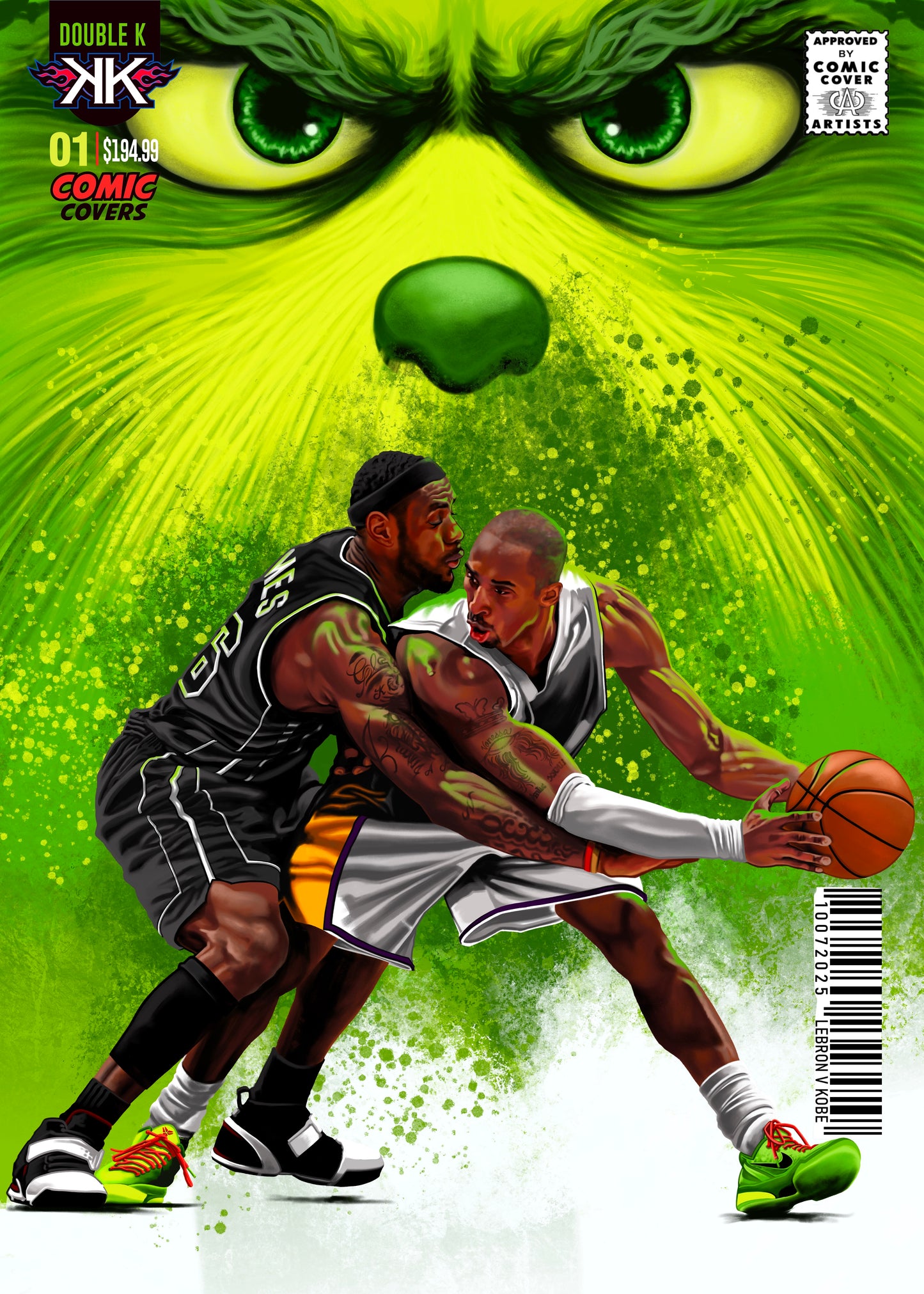 LEBRON X KOBE 1:1:15 holographic card sized artwork