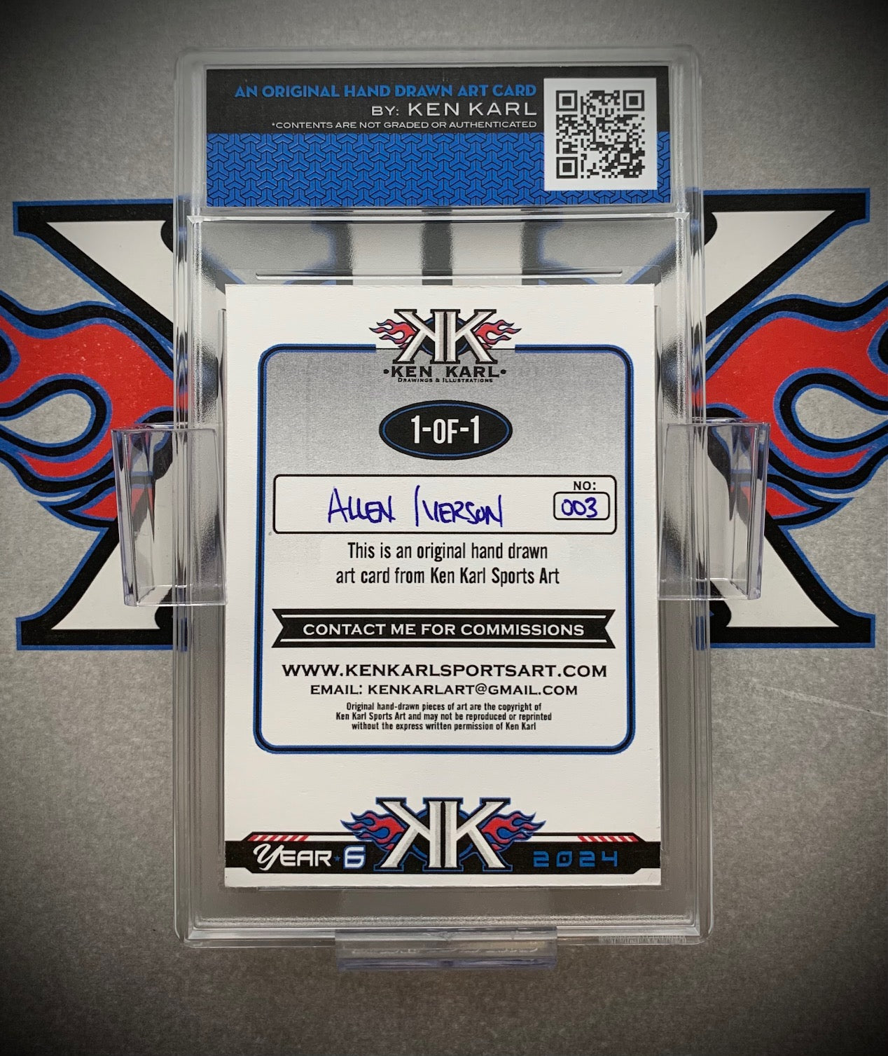 Allen Iverson 1/1 Art Card