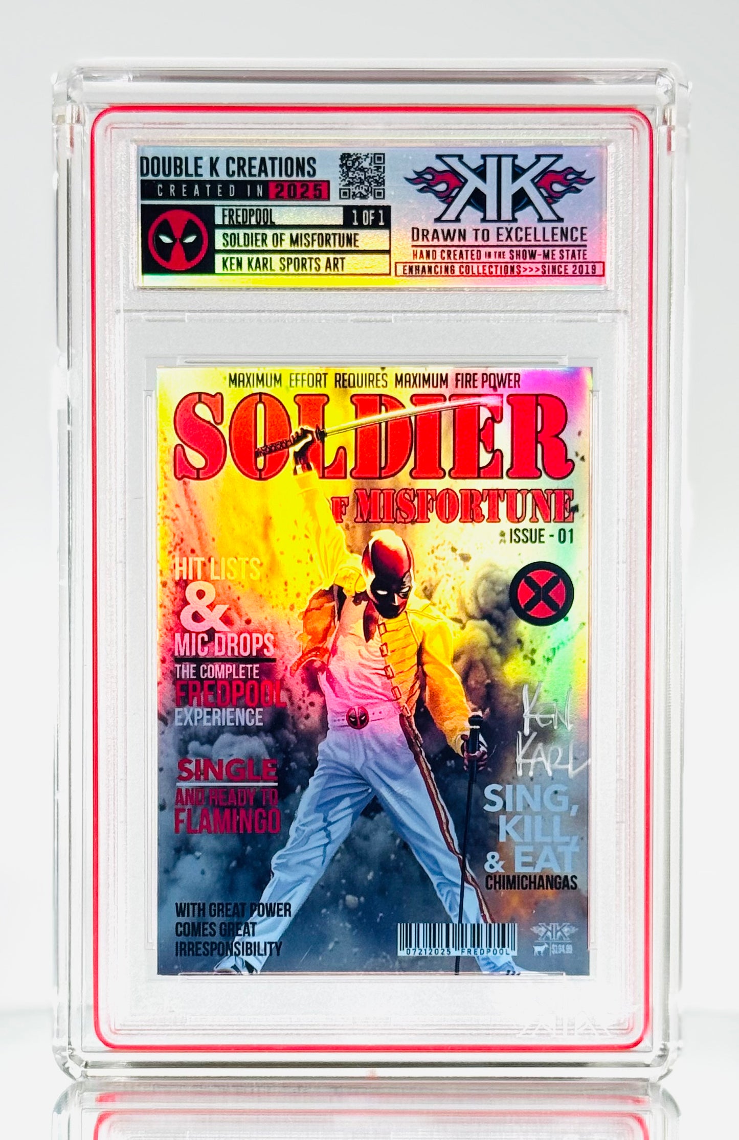 FREDPOOL 1:1:15 holographic card sized artwork
