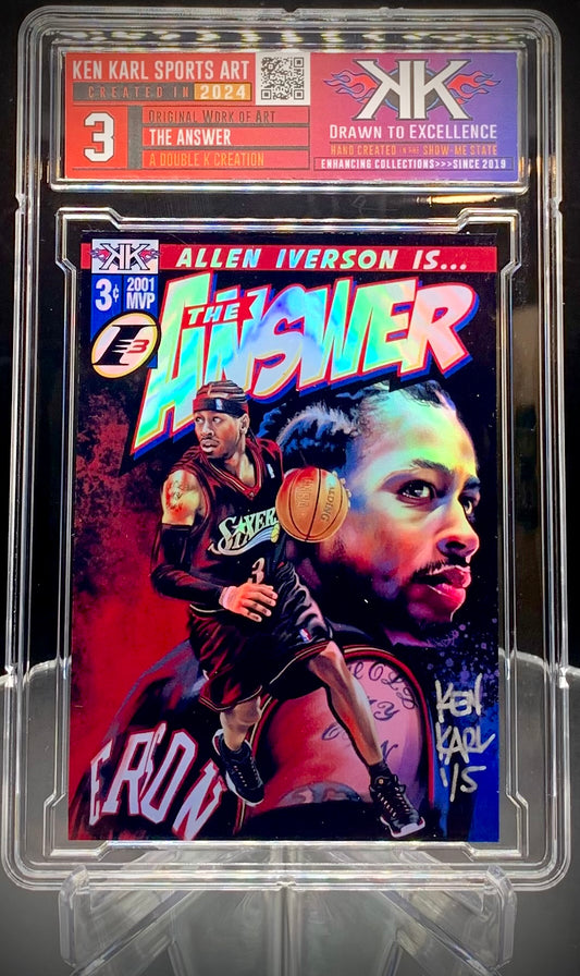 Allen Iverson Comic book cover limited edition cards