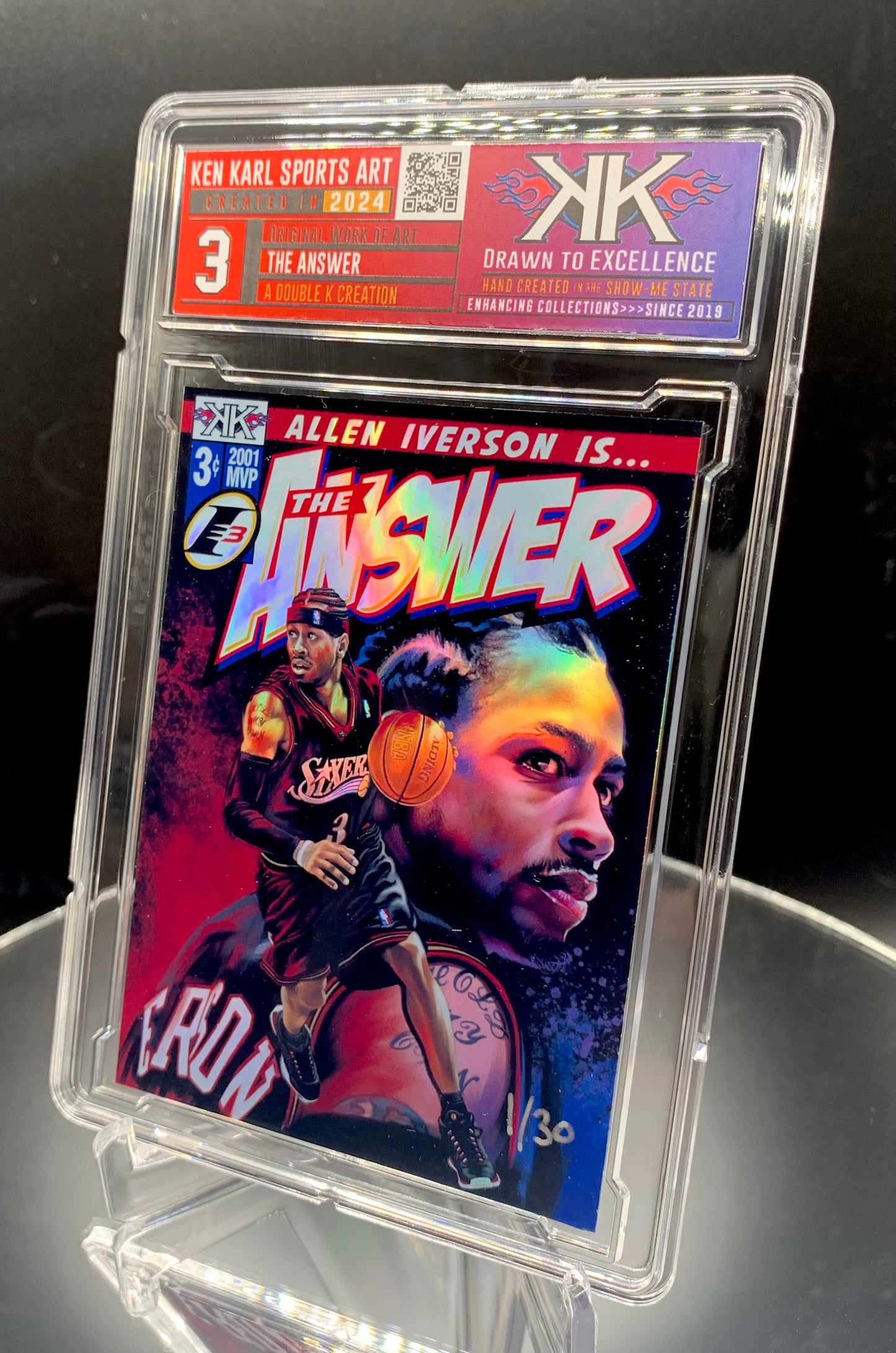 Allen Iverson Comic book cover limited edition cards