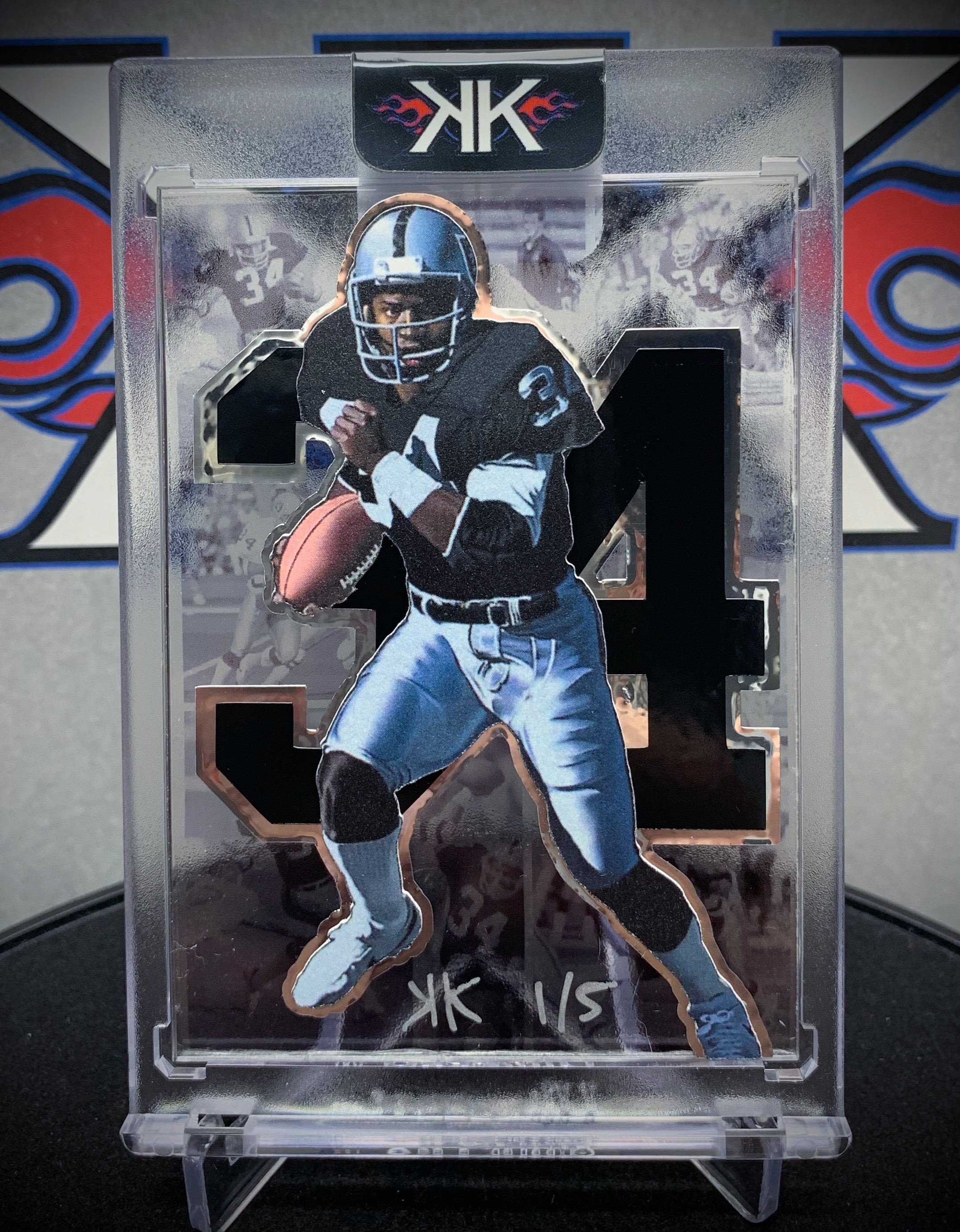 Barry Sanders NIKE Cardart GHOST ICE – Ken Karl Sports Art