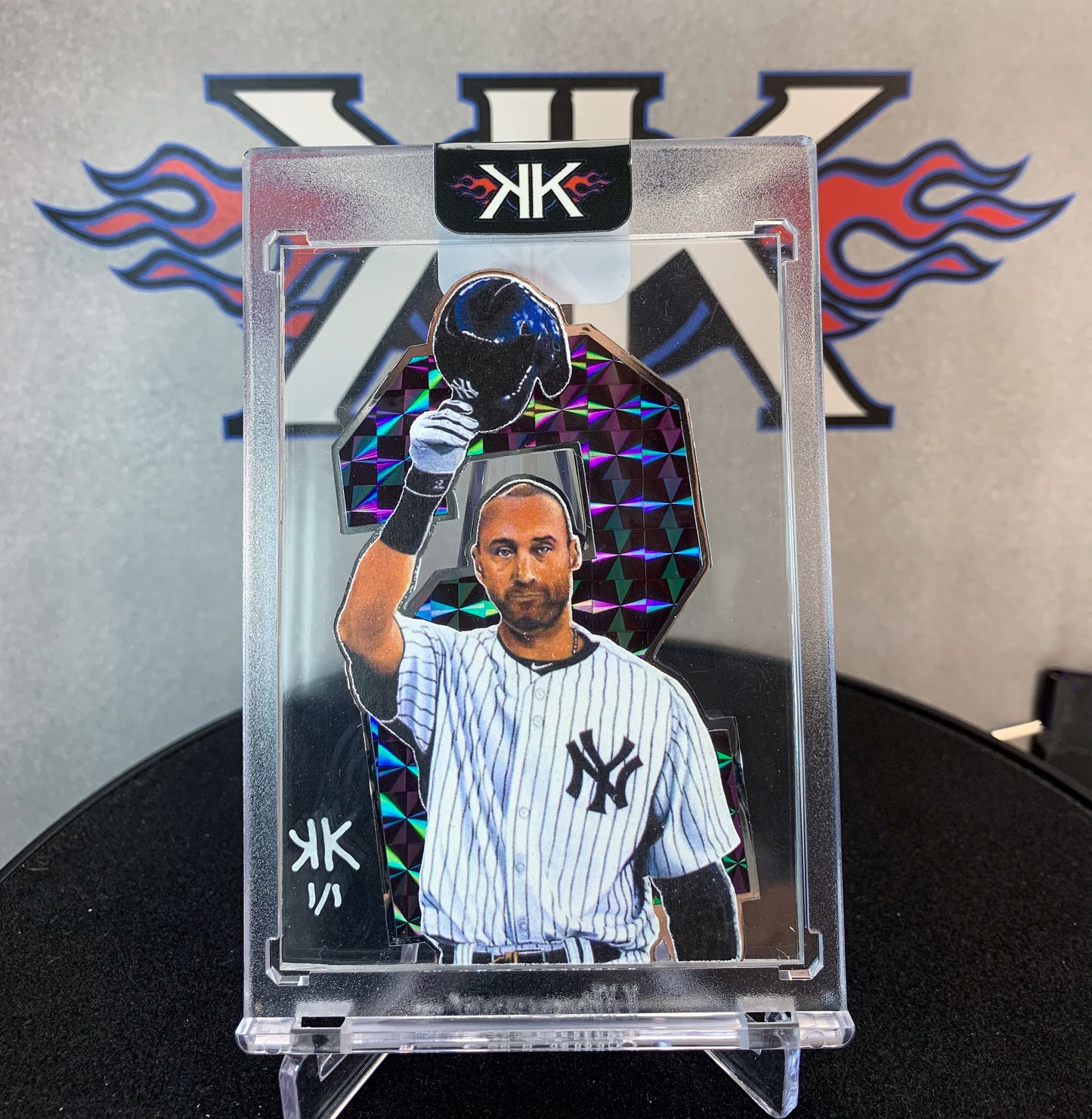 Derek Jeter Black 2 1/1 card art