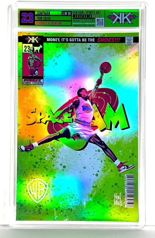 MIchael Jordan JUMPMAN/Toon Squad Comic Sized Foil Slab 1:25