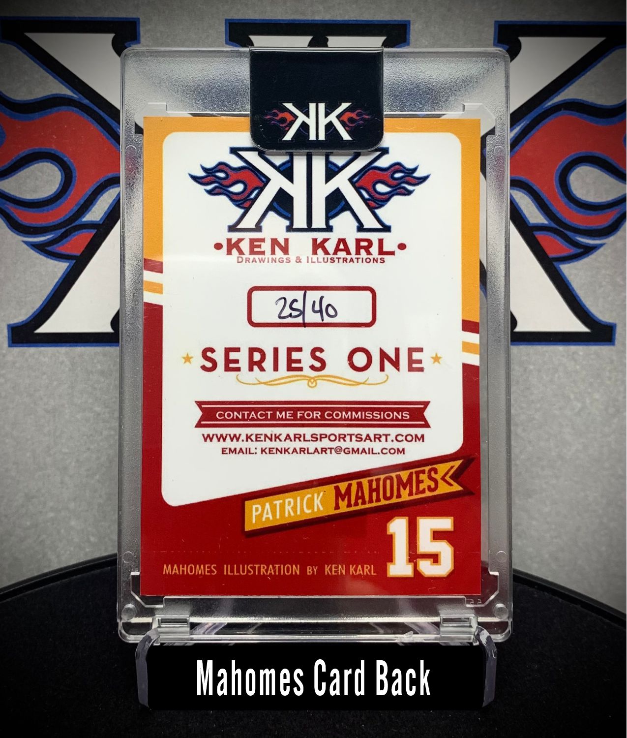Patrick Mahomes Limited Edition Card Art