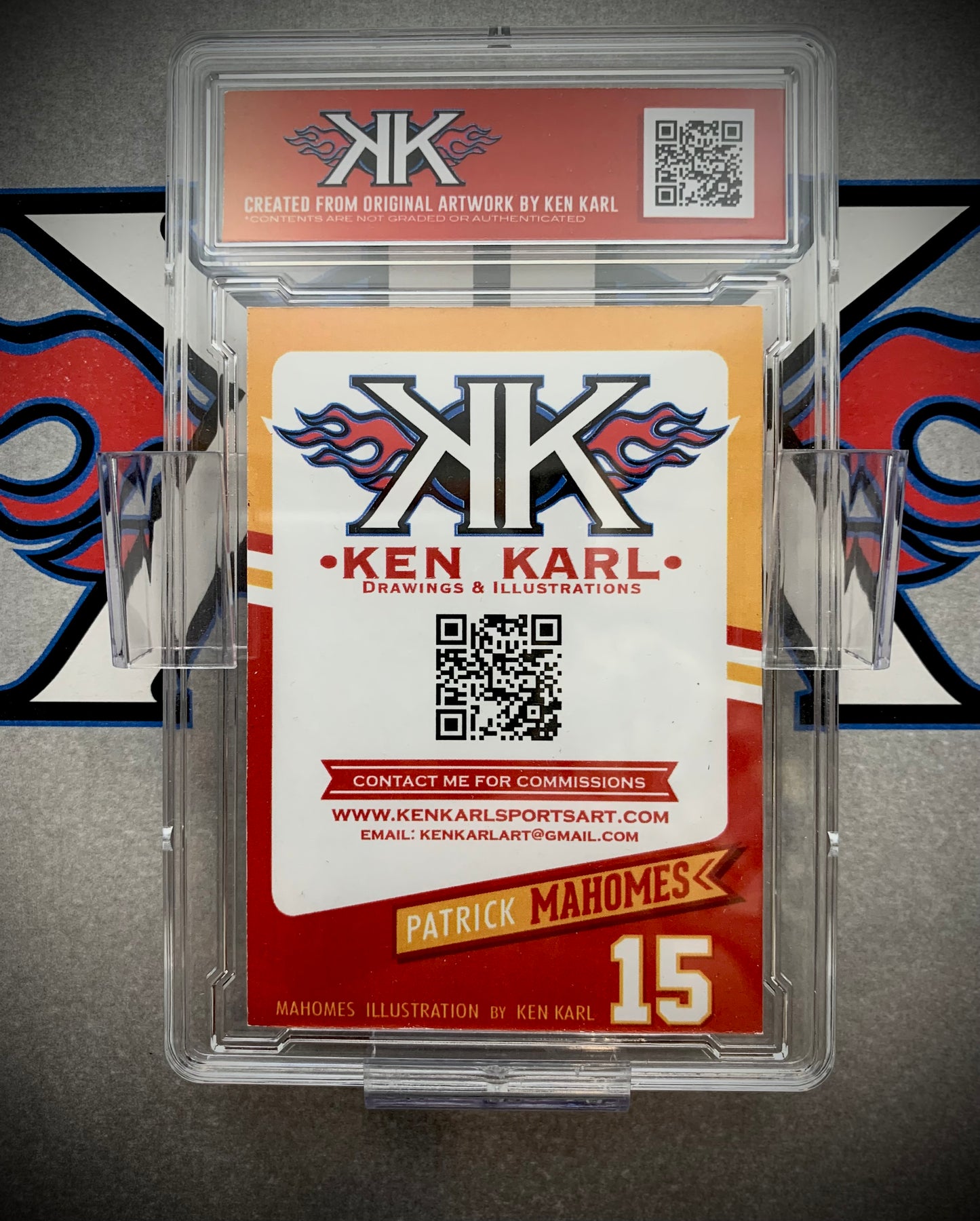 Patrick Mahomes Comic book cover limited edition cards