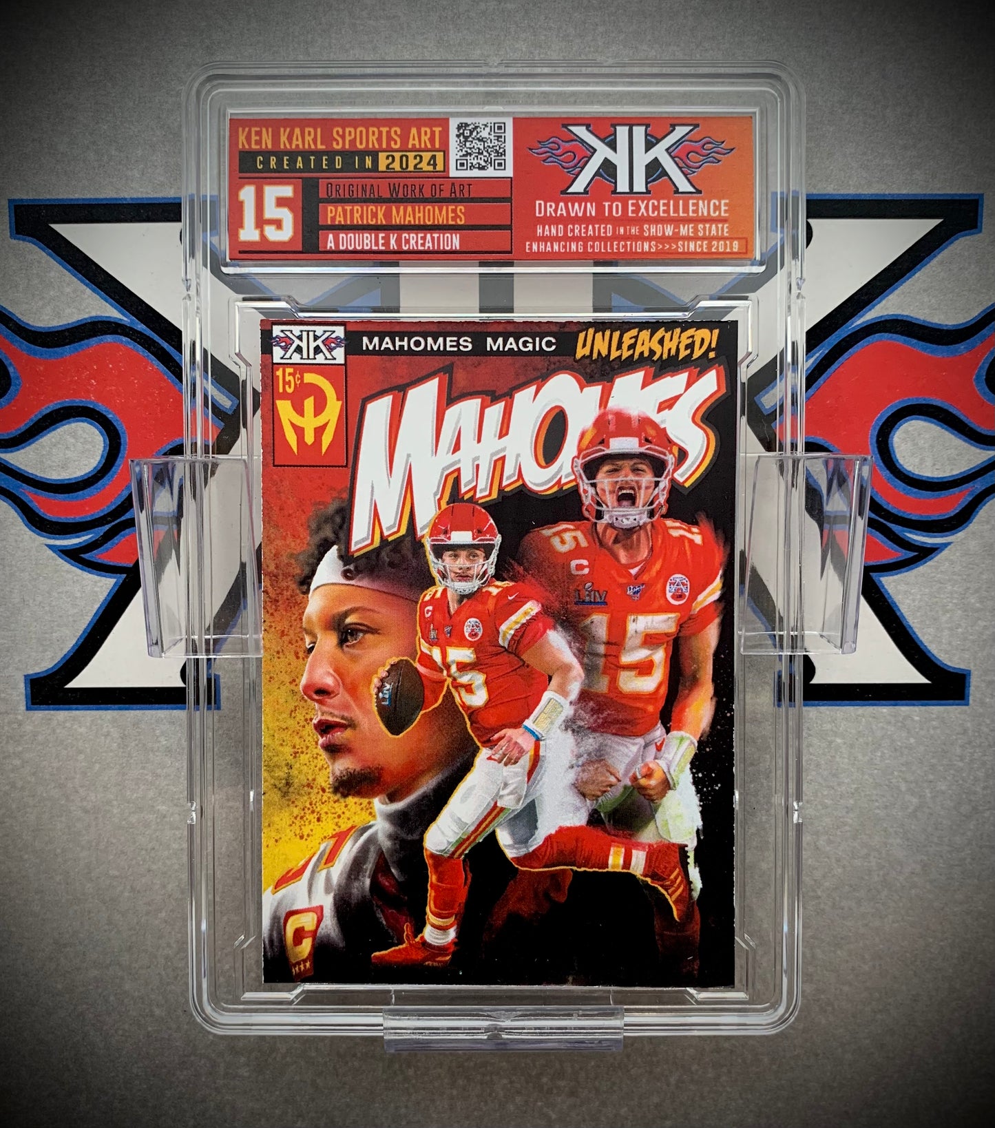 Patrick Mahomes Comic book cover limited edition cards
