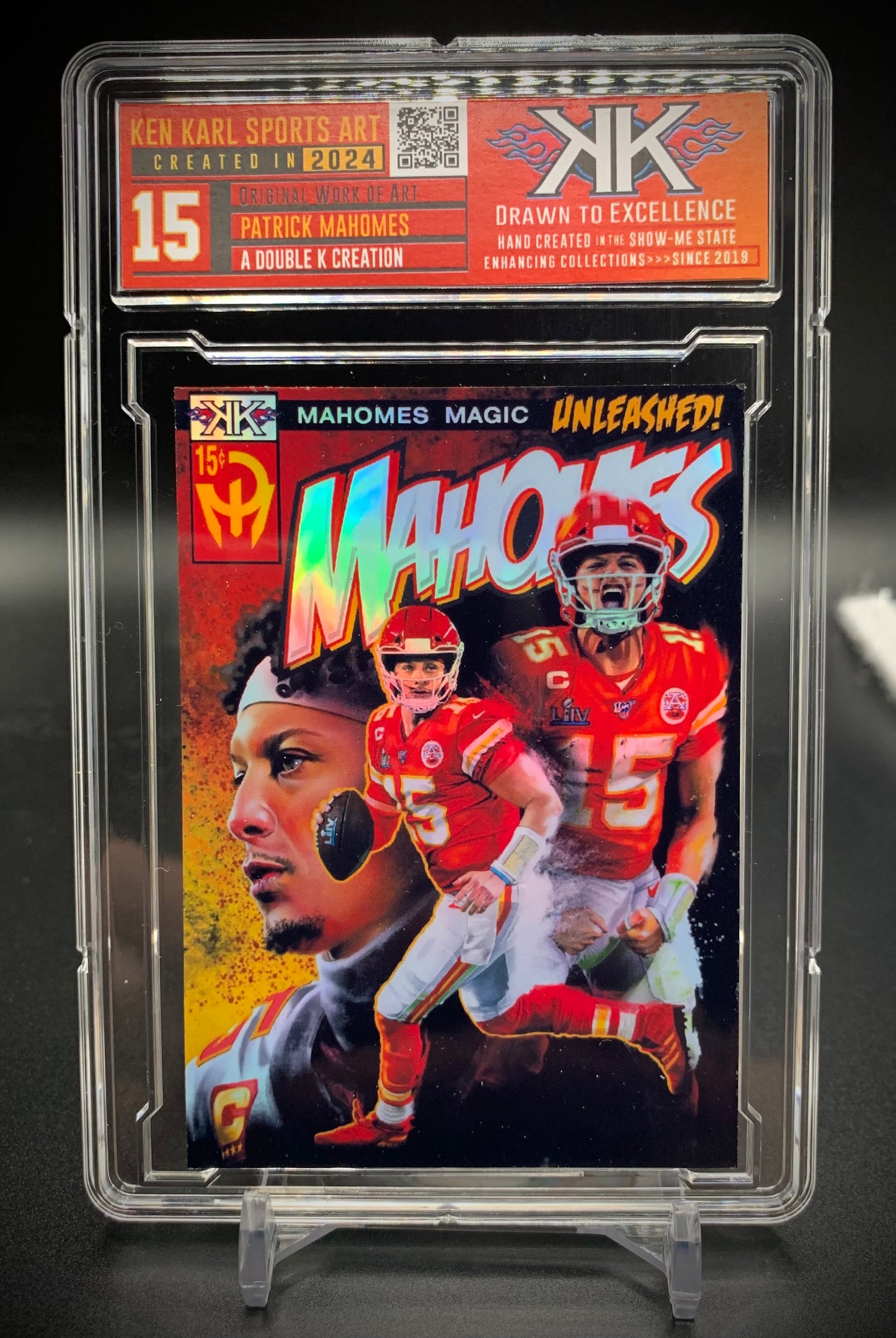 Patrick Mahomes Comic book cover limited edition cards