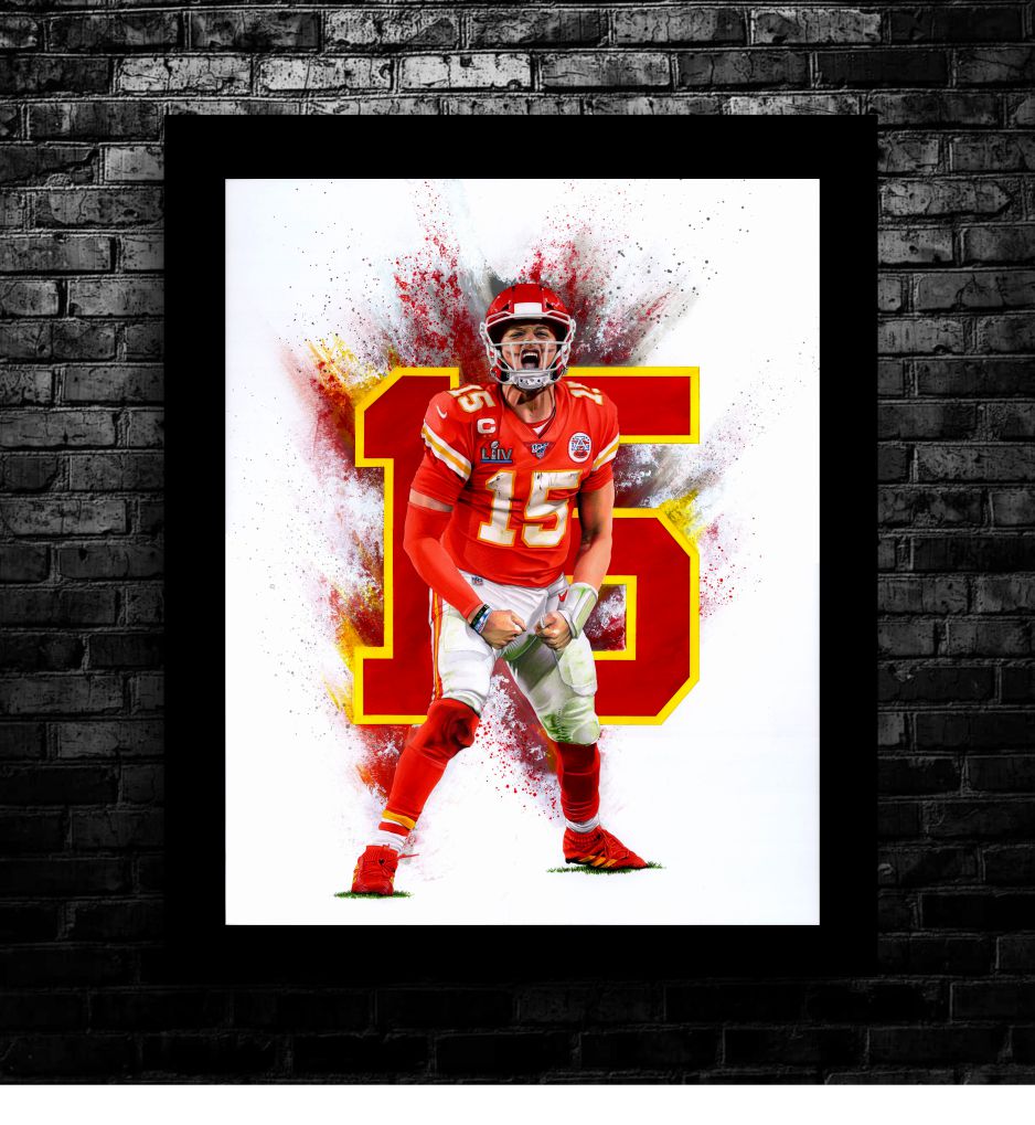 Patrick Mahomes Limited Edition Card Art