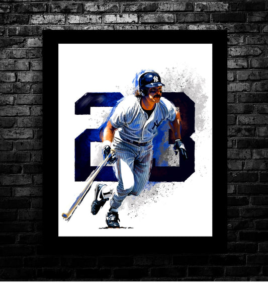 Don Mattingly 23 Limited Edition Art Print