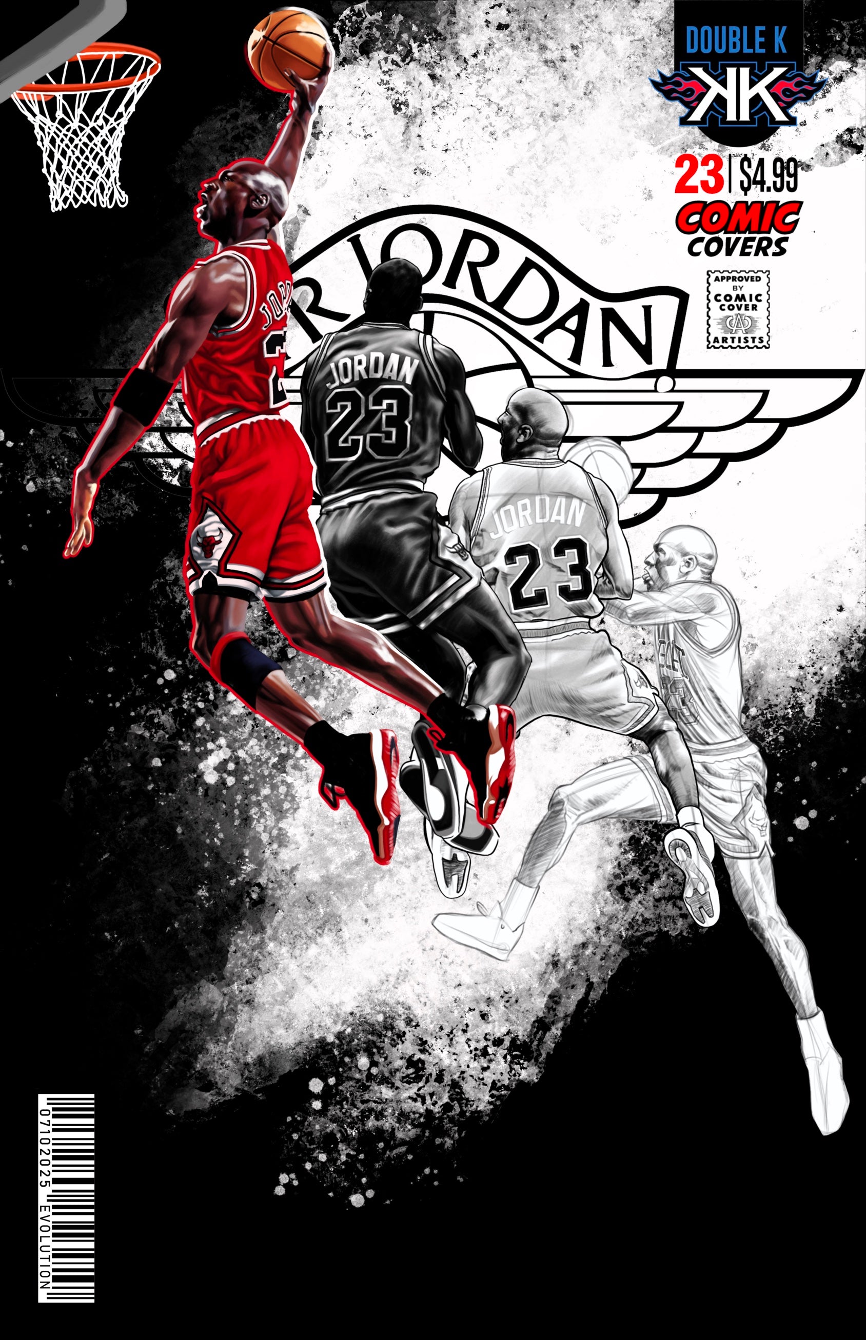Michael Jordan Progression Comic Sized (XL) Holographic slabs 1:25