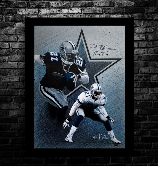 Deion Sanders AUTOGRAPHED original work of art