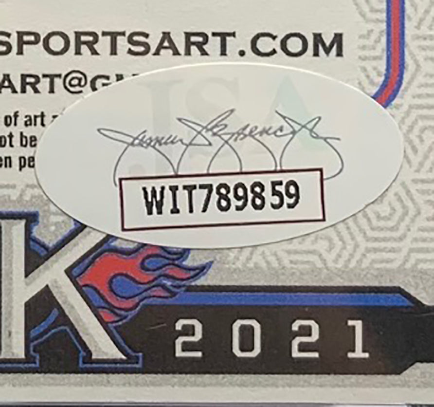 Ryne Sandberg AUTOGRAPHED 1/1 Sketch Card