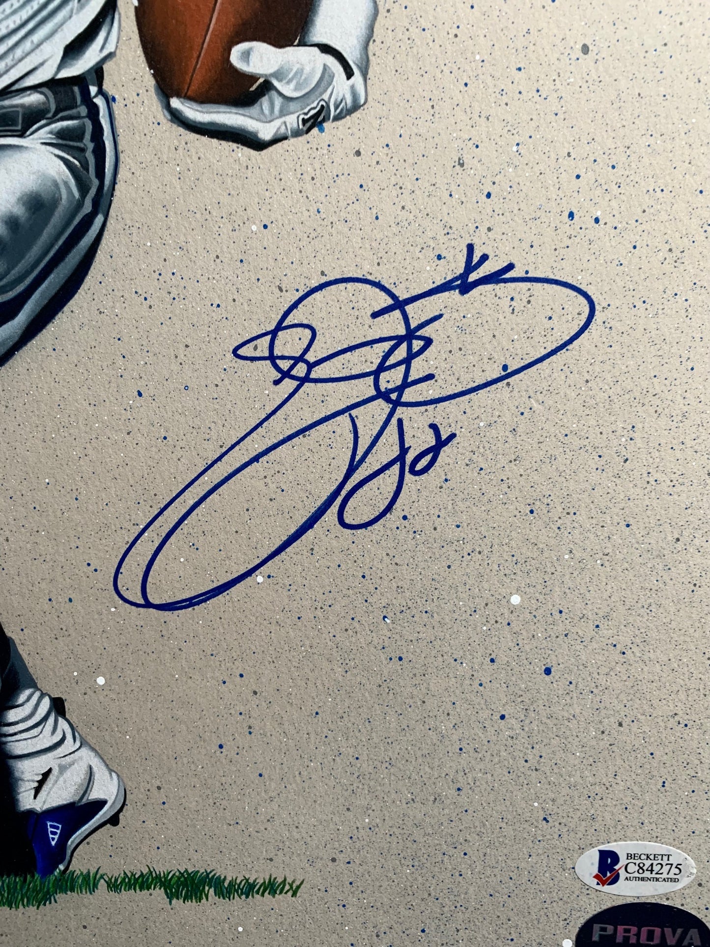 Emmitt Smith AUTOGRAPHED original work of art