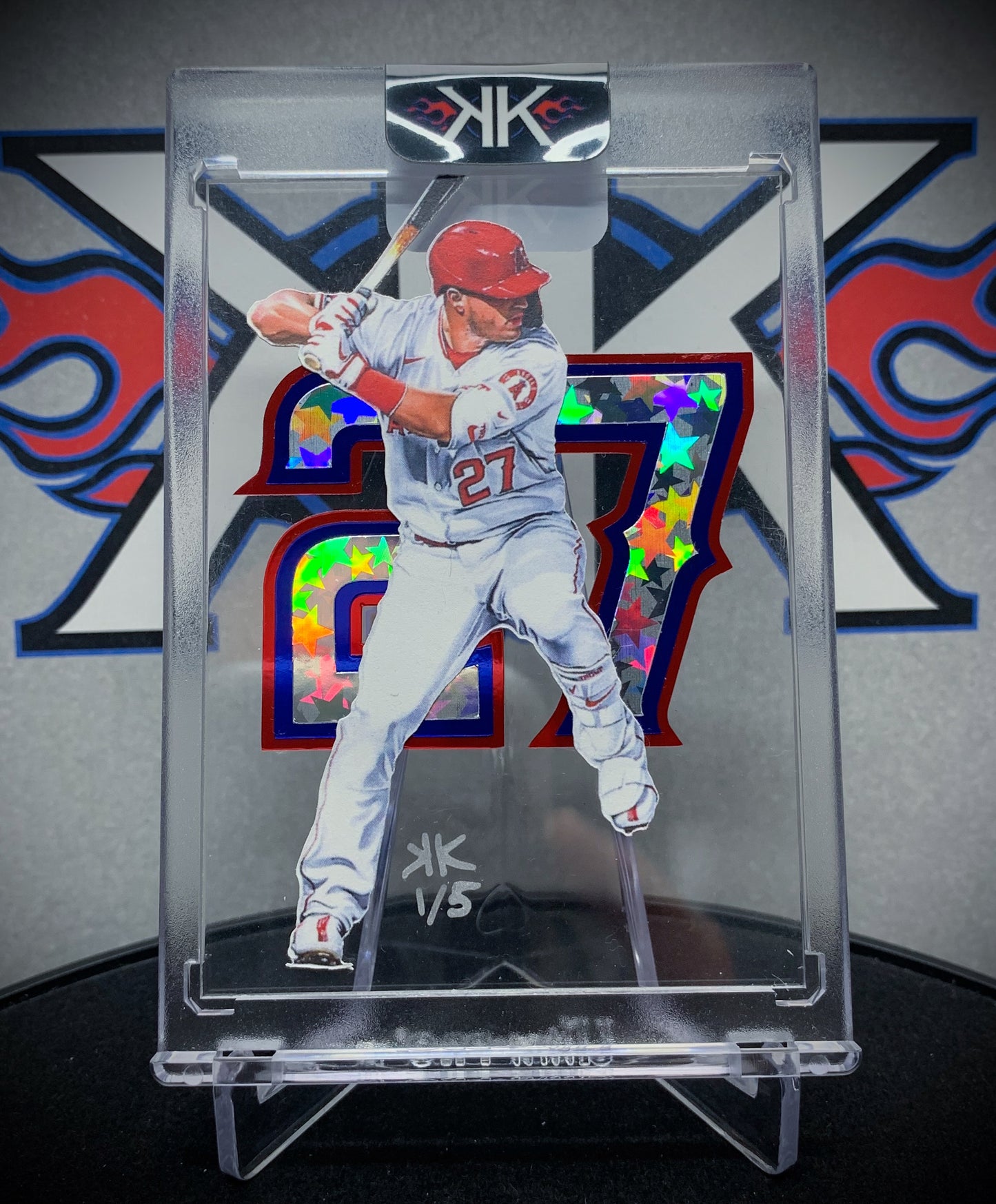 Mike Trout 27 Cardart ICE