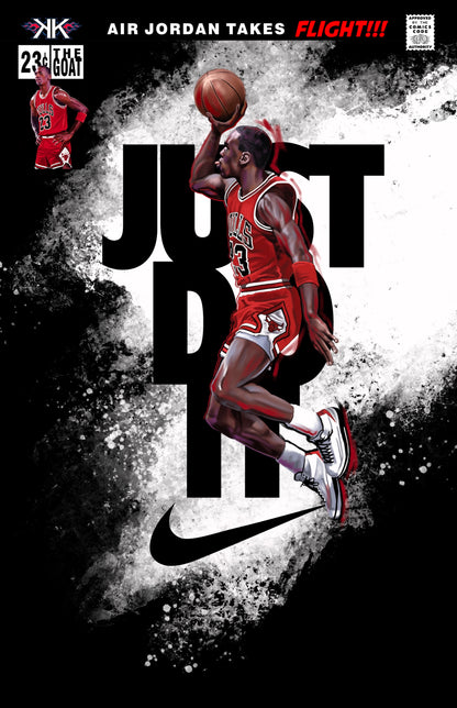 Michael Jordan/Just Do It Comic Sized Foil Slab