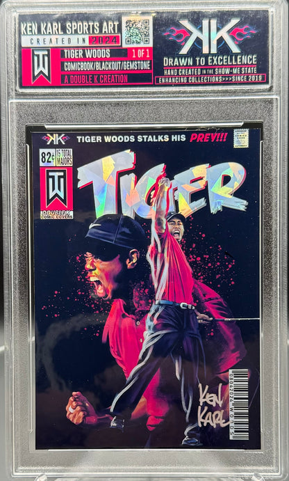 Tiger Woods 1/1 card art