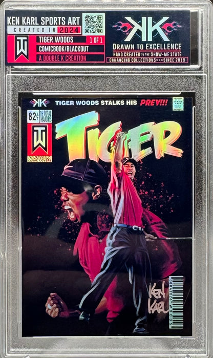 Tiger Woods 1/1 card art