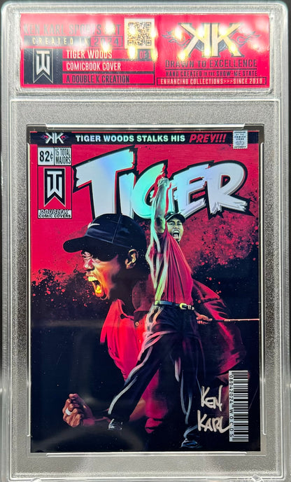 Tiger Woods 1/1 card art