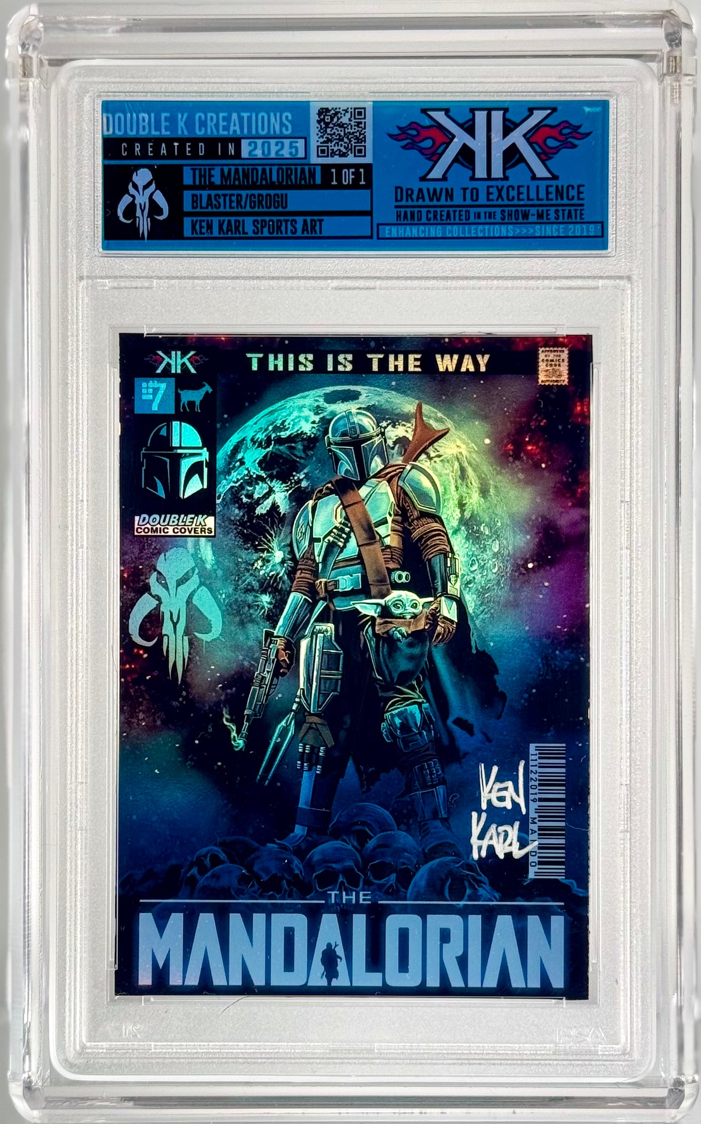 The Mandalorian 1/1 card art