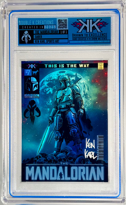 The Mandalorian 1/1 card art