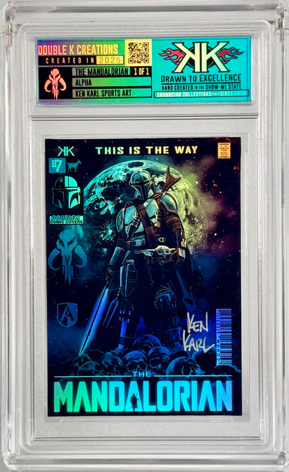 The Mandalorian 1/1 card art