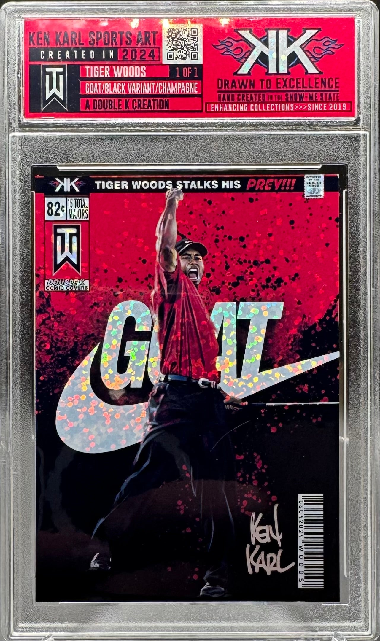 Tiger Woods 1/1 card art