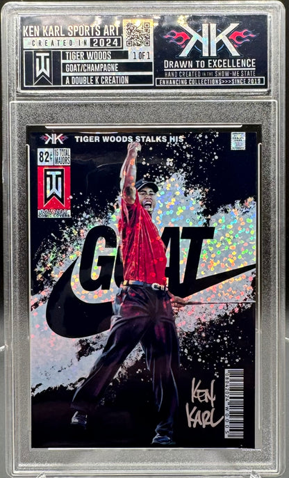 Tiger Woods 1/1 card art