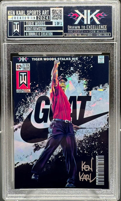 Tiger Woods 1/1 card art