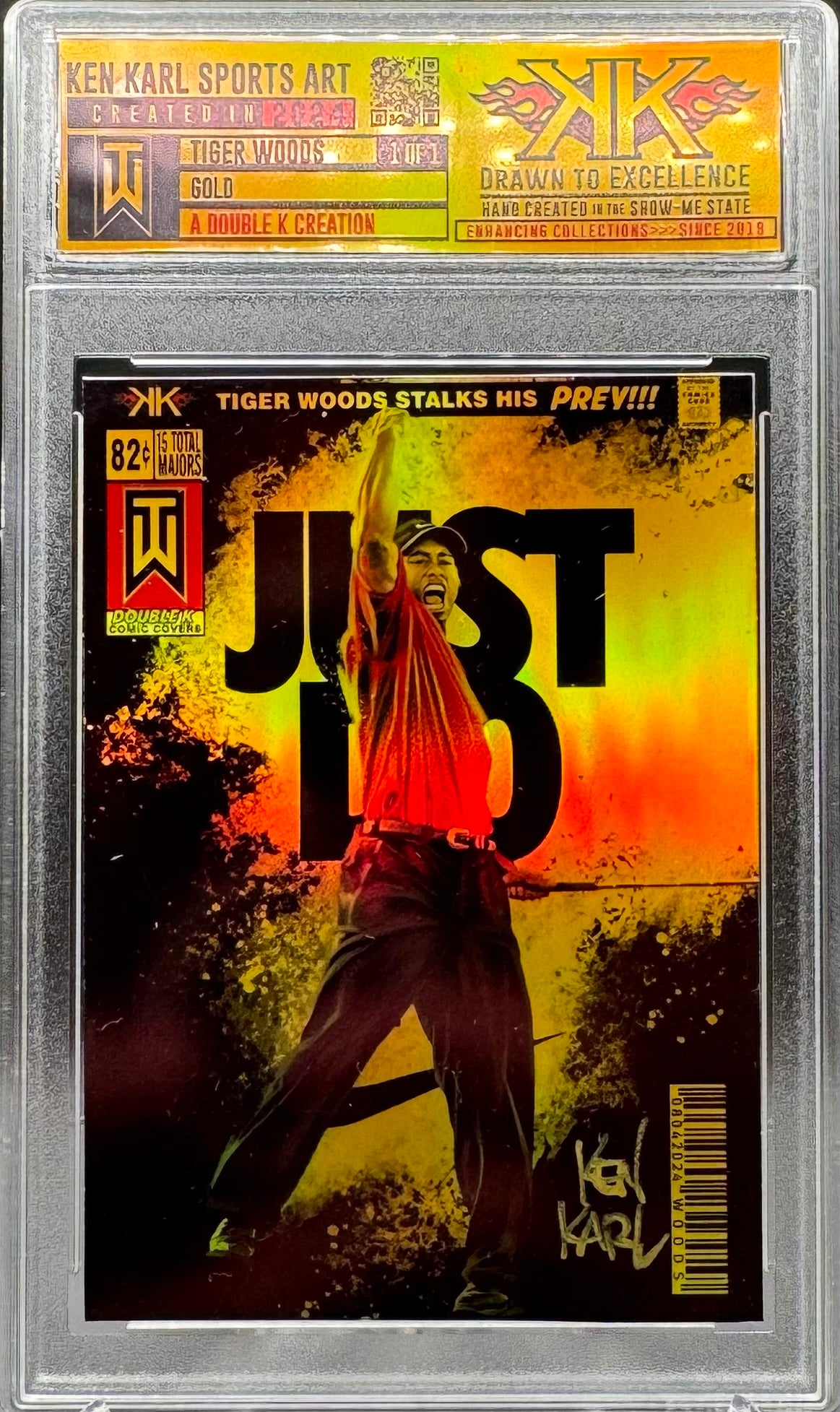 Tiger Woods 1/1 card art