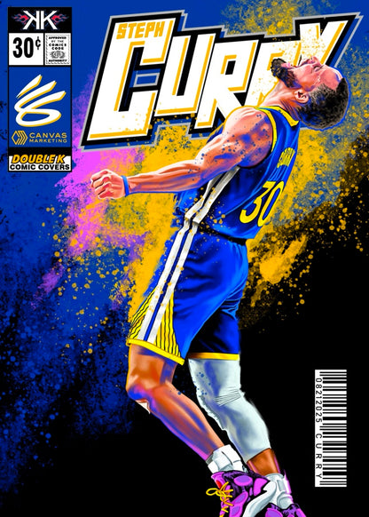 Steph Curry EXHILARATION comic sized foil slab 1:25