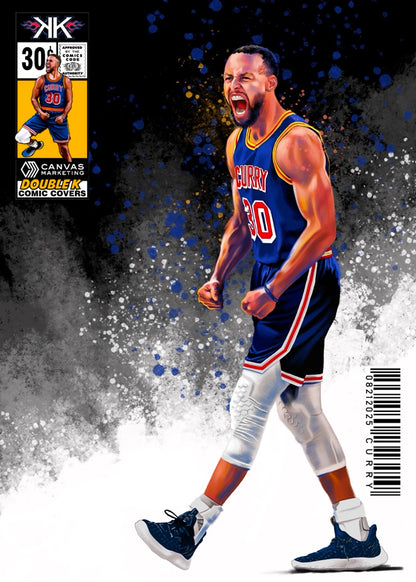 Steph Curry 2974+ comic sized foil slab 1:25