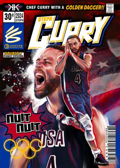 Steph Curry NUIT NUIT comic sized foil slab 1:25