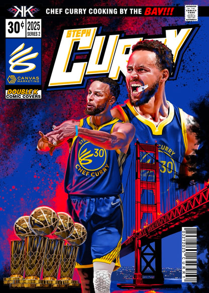 Steph Curry RING ME comic sized foil slab 1:25