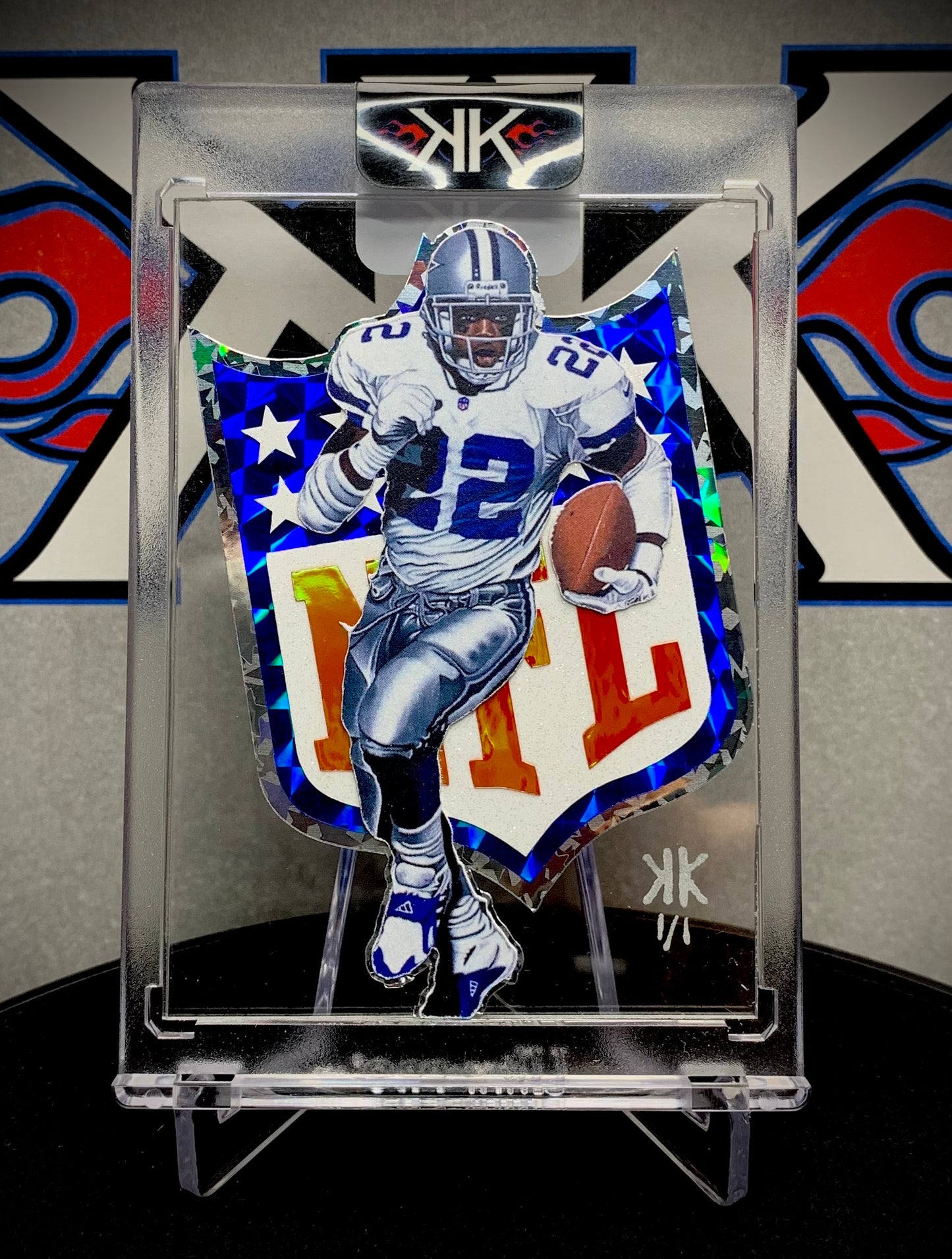 Emmitt Smith NFL Shield 1/1 card art