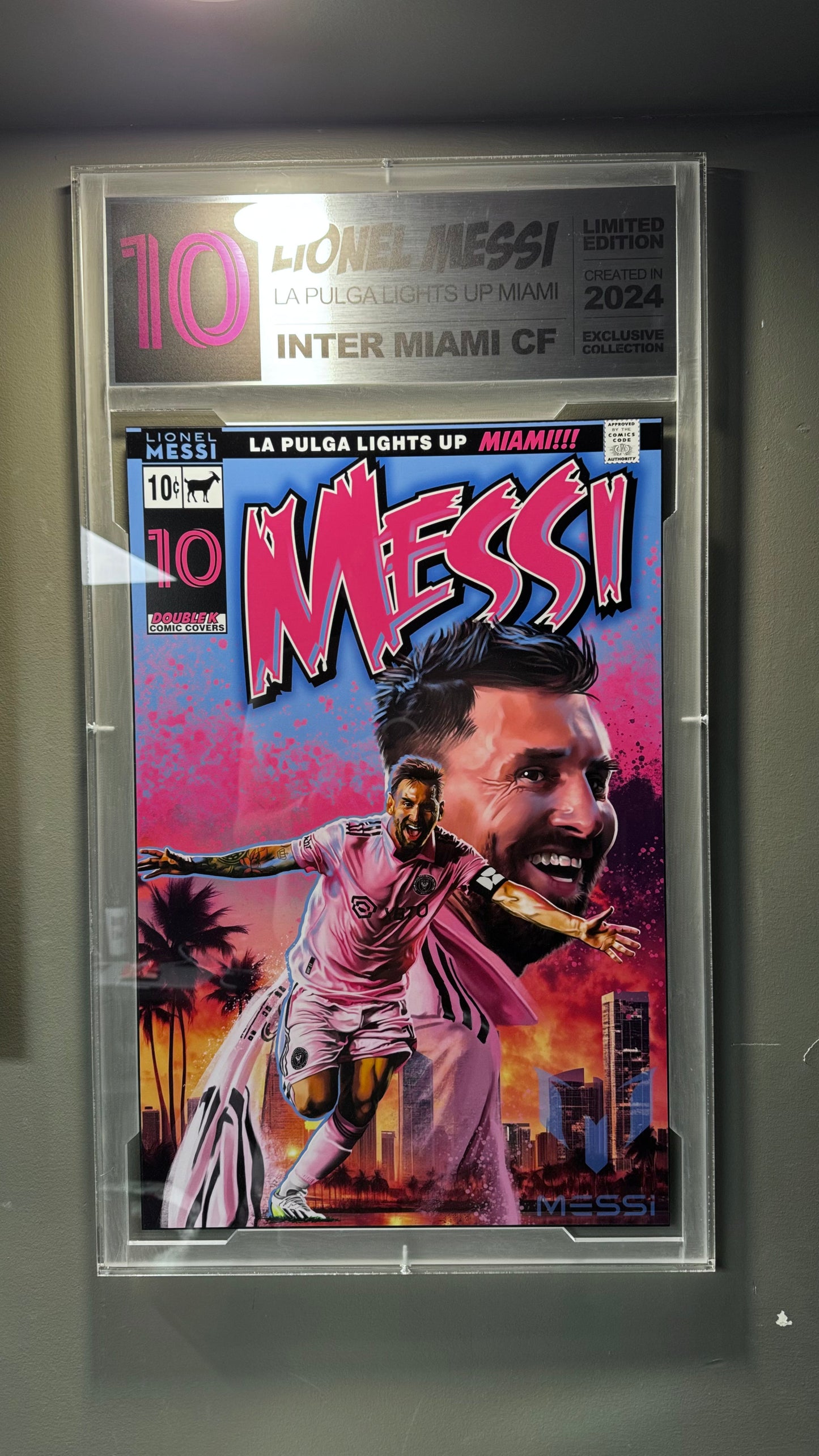 Lionel Messi slabbed wall art